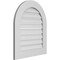 Ekena Millwork Round Top Surface Mount PVC Gable Vent: Functional, w/ 3-1/2"W x 1"P Standard Frame, 24"W x 28"H GVPRT24X2801SF - alternate 2